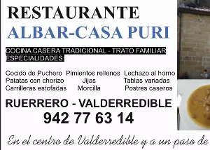 Patrocinador CD Naval: Restaurante Albar Casa Puri